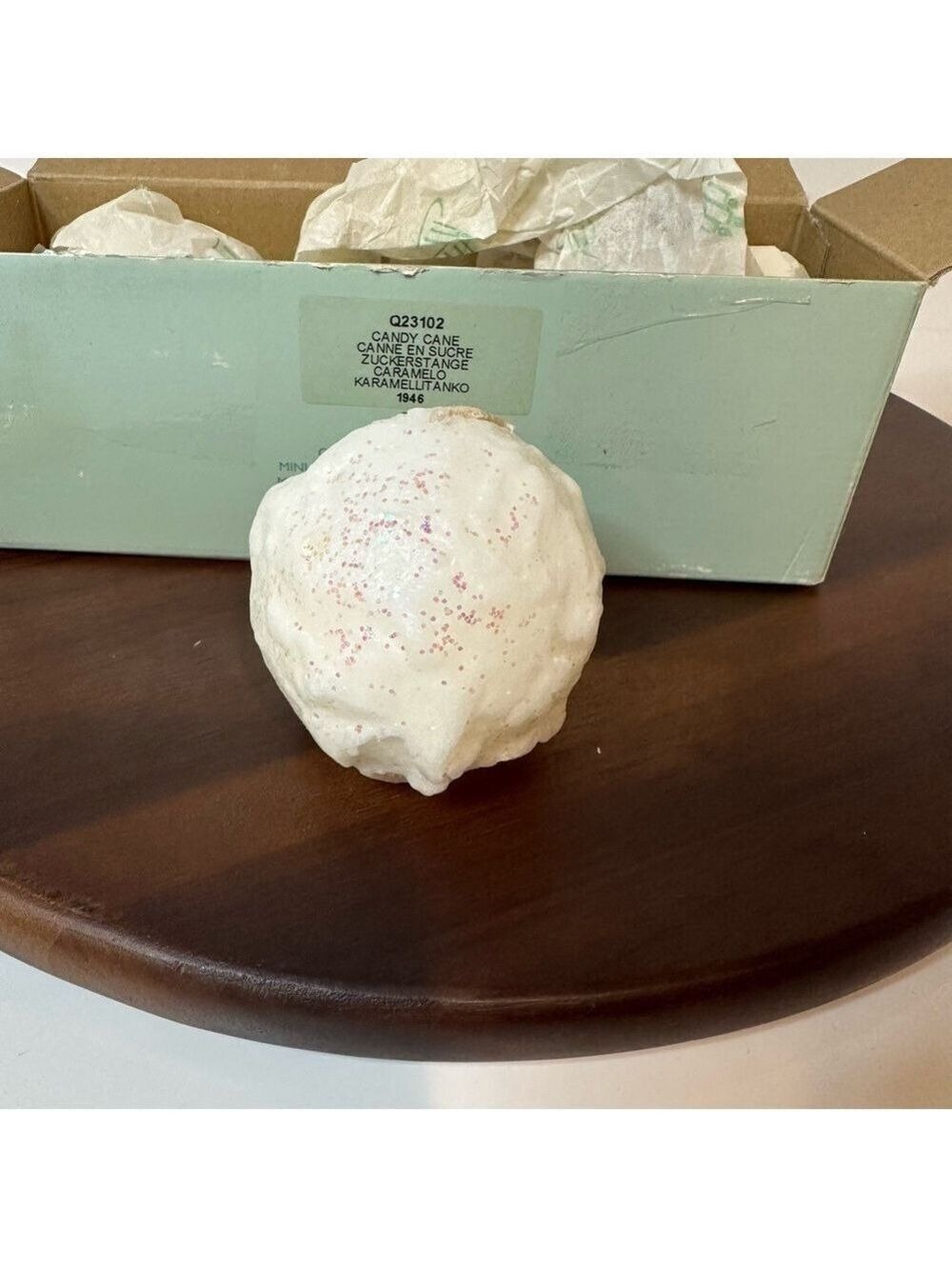 Vintage PartyLite Snowball Candle Balls Candy Cane Collection Set of 3 (2”) NWT